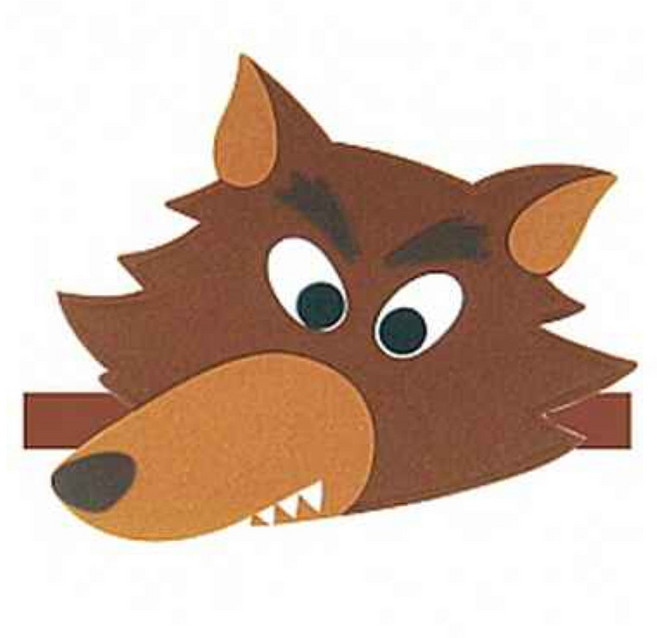 동물머리띠 늑대 (펠트 연극 역할극놀이)