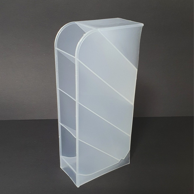 [우리] 사선각도 4단 분리수납 주방 서랍장 조리도구 보관 필기구 정리함 5cmX9cmX21cm, 1개