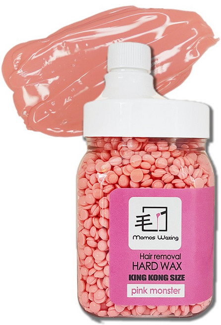 모모스왁싱 핑크몬스터 대용량 하드왁스 모든 부위용, 1개, 400g