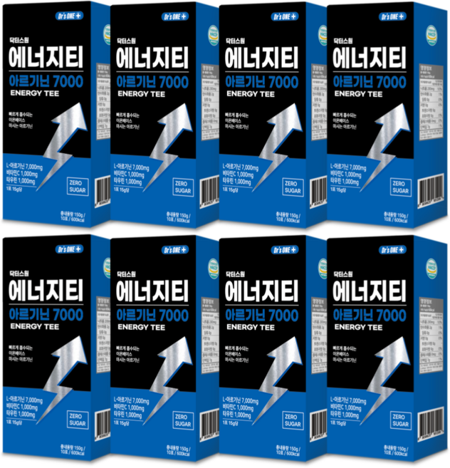 닥터스원 에너지티 7000 L 아르기닌, 150g, 8개