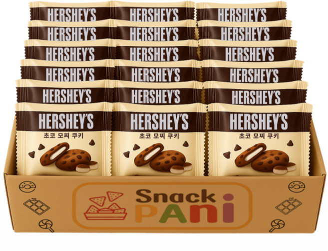 허쉬 초코칩 찹쌀 모찌 쿠키 대용량 개별포장 간식 40개입, 40개