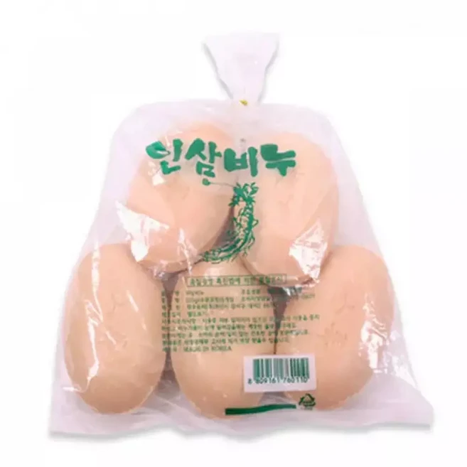 순한 인삼 미용 비누 데일리 인삼 세안 비누 천연 보습, 1세트, 100g