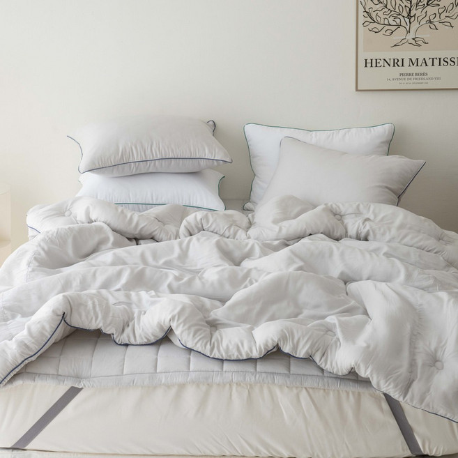 먼지없는 모달 100% 부드러운 차렵이불 사계절 루아 침구세트 슈퍼싱글 퀸 알러지케어 향균솜 이불패드세트