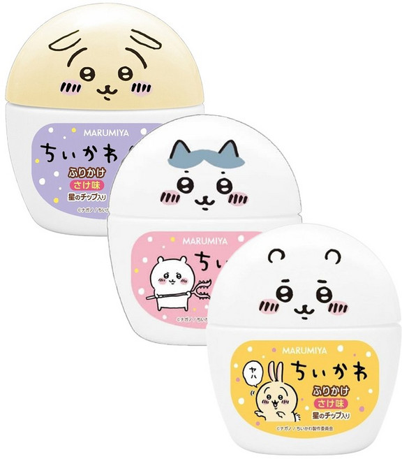 일본 마루미야 치이카와 후리카케 용기 캐릭터 랜덤, 20g, 1개