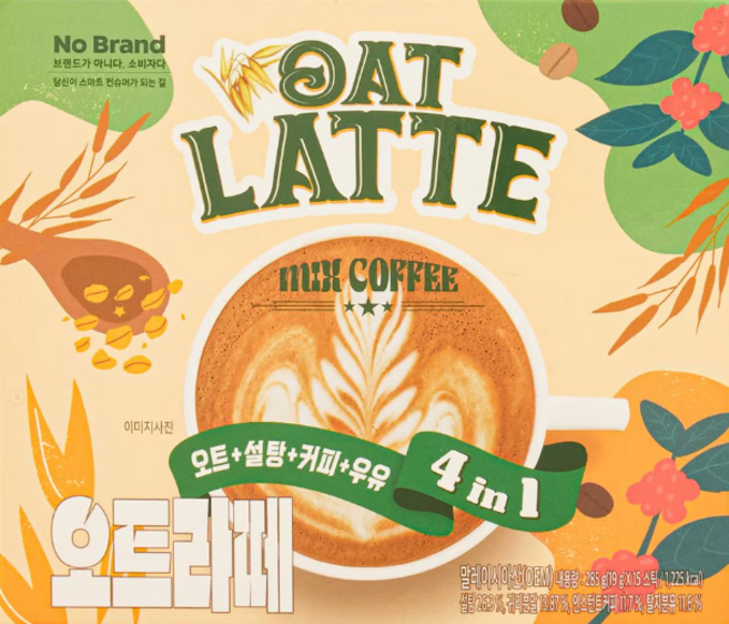 노브랜드 오트라떼, 1개, 15개입, 19g