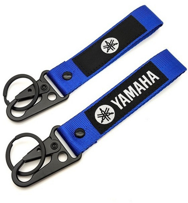 오토바이 키홀더 키링 야마하 가와사키 스즈키 혼다 열쇠고리 호환, 1개, 야마하 블루