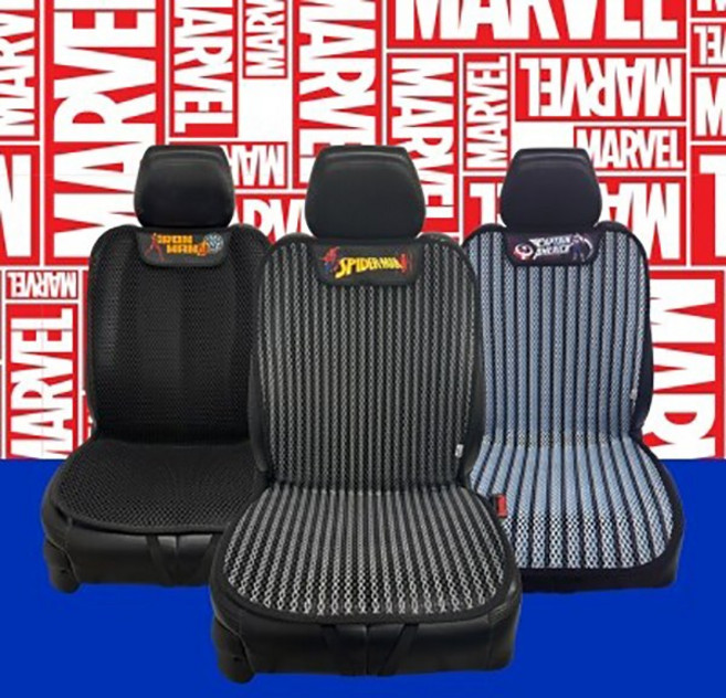 카이프 마블 캐릭터 뉴쿨썸 3D 통풍 시트커버, 스파이더 맨, 1개