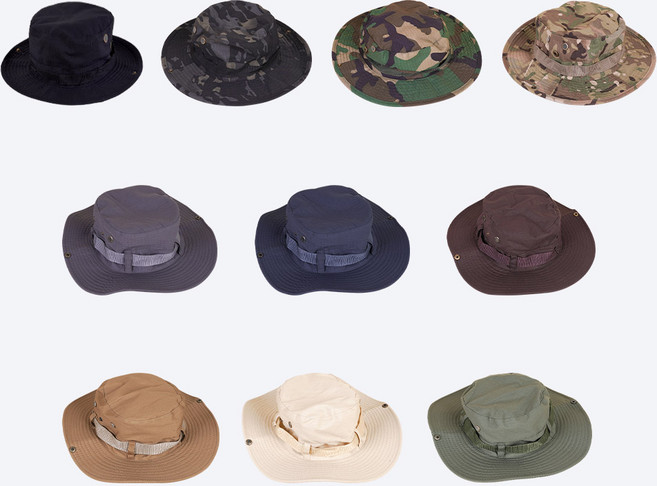코튼 정글모자 부니햇 - 군용 밀리터리 야외용 캠핑 정글모 등산 아웃도어 사파리모자