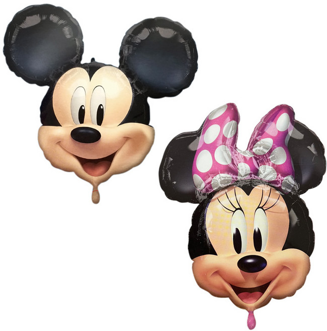 아나그램 라지쉐잎 미니 미키 얼굴 포에버 풍선 파티 디즈니 미키마우스 얼굴 머리 이벤트, (미키 얼굴 포에버)