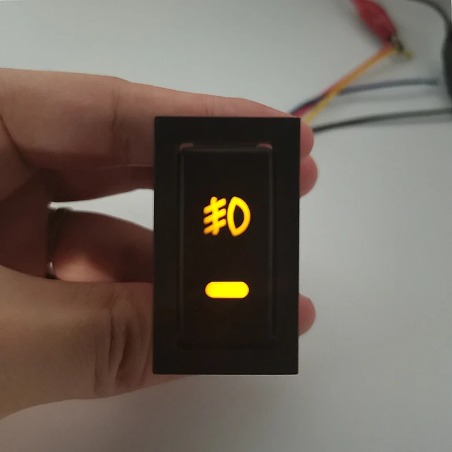 Toyota Camry Corolla RAV4 랜드 크루저 90 하이랜더 Lexus RX300 안개등 스위치 오렌지 DC12V 용 새 1Pcs, 01 Orange, 1개