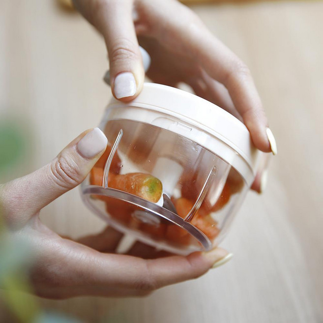 1인가구 미니 소형 야채 두부 다지기 이유식 고기 햄 챱 슬라이서 죽, 플라라 스윙 미니 다지기 200ml, 1개, 상세정보참조