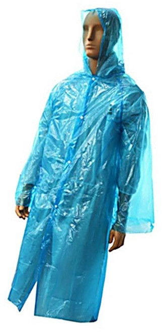 DSGS 일회용 우의 어른용 파란색 2EA 배달우의