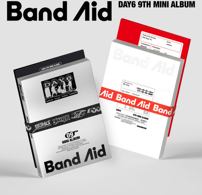데이식스 (DAY6) / Band Aid 미니앨범 9집 (버전선택/JYPK1881), Rock Band 블랙 Ver