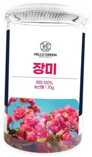 식용 장미차 로즈티 꽃차 허브티 홈카페 다과 티타임 70g 말린장미 장미, 1개, 1개입