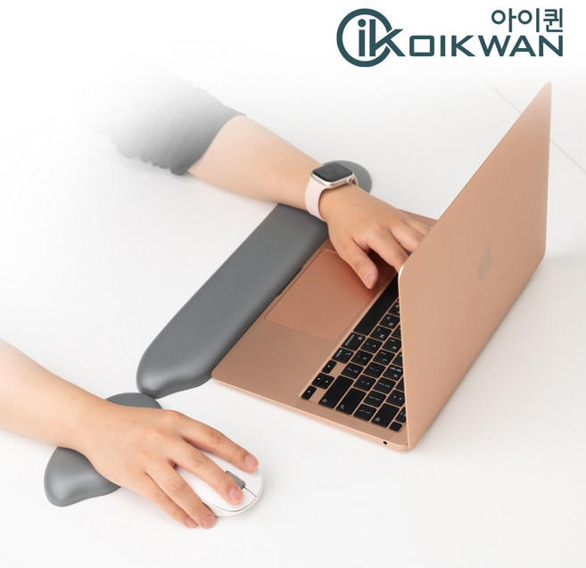 세트~! 아이퀸 키보드 손목받침대+마우스패드 말랑말랑 젤리재질, A색상1: 키보드+마우스 세트-화이트, 1개