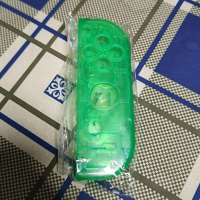 세트 하우징 케이스 NS FROG L 단추 교체 조이콘, 1개, 투명 오른쪽 그린 분리도구, 기본 모델명/품번