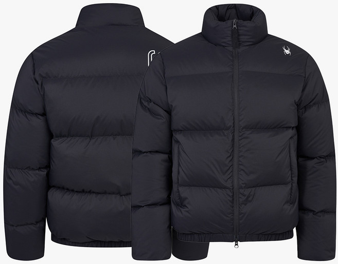 [스파이더 본사 직영] 공용 백 로고 다운 자켓 SPIWCNDJ302UBLK