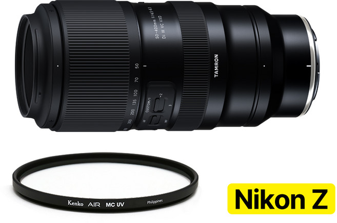 [지금사면 무상보증 3년] 탐론 50-400mm F/4.5-6.3 Di III VXD A067Z 니콘 Z마운트 + 겐코 AIR MCUV 67mm