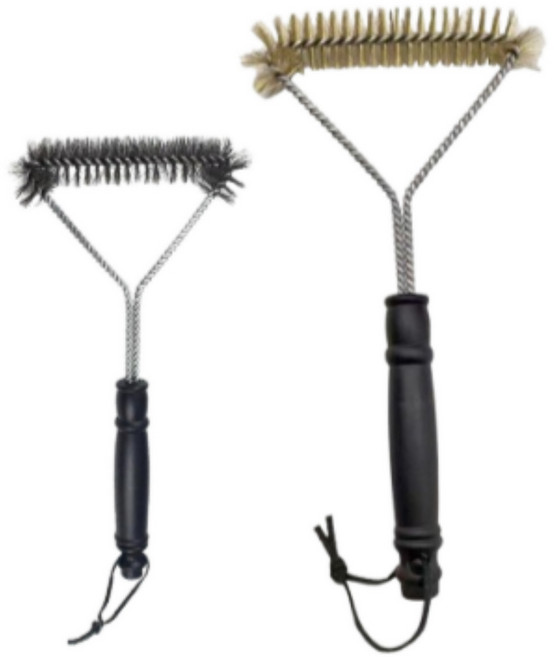 와이엔케이더밸류 바베큐 그릴 청소 브러쉬 2종, 1세트