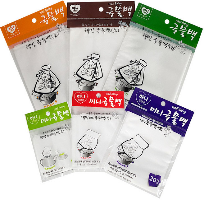 하니 웰빙 국물백 멸치육수 주머니 식혜망 육수주머니 일회용 한약 녹차 찻잎 육수팩, 1개