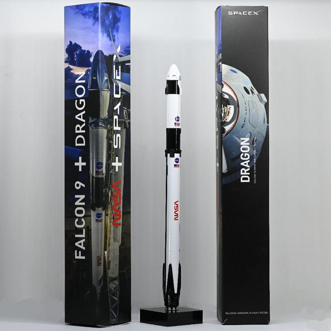 SpaceX 팰컨9 크루 드래곤 모형 로켓 Falcon 9 Crew Dragon, 1개