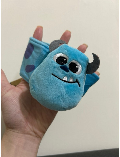 全家 PIXAR 絨毛毛怪杯套 魔鬼氈設計 可愛造型 柔軟材質 保護杯身, 1個
