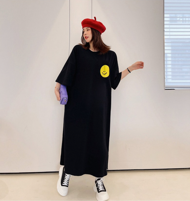 Smile빅사이즈 롱 여름 원피스
