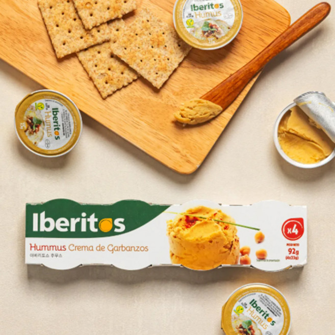이베리토스 후무스 병아리콩 스프레드, 92g, 2개
