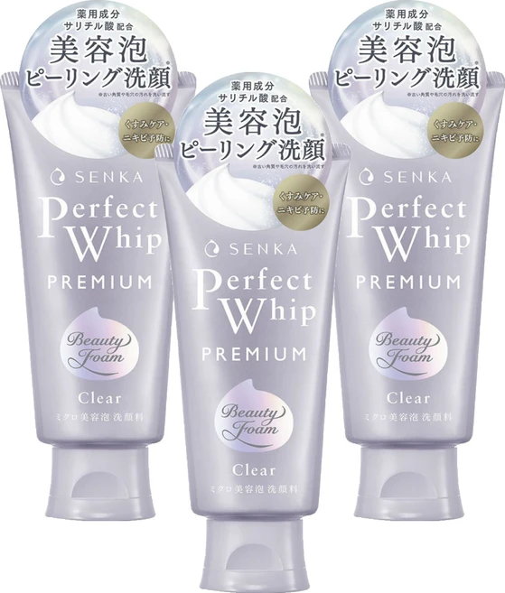 센카 퍼펙트 휩 프리미엄 클리어, 120g, 3개 - 쿠팡
