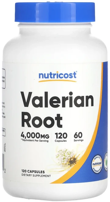 Nutricost 발레리안 뿌리 4000mg 캡슐 120정(캡슐 1정당 2000mg), Nutricost발레리안뿌리4000mg캡슐120정캡슐1, 1개, 120정 - 쿠팡
