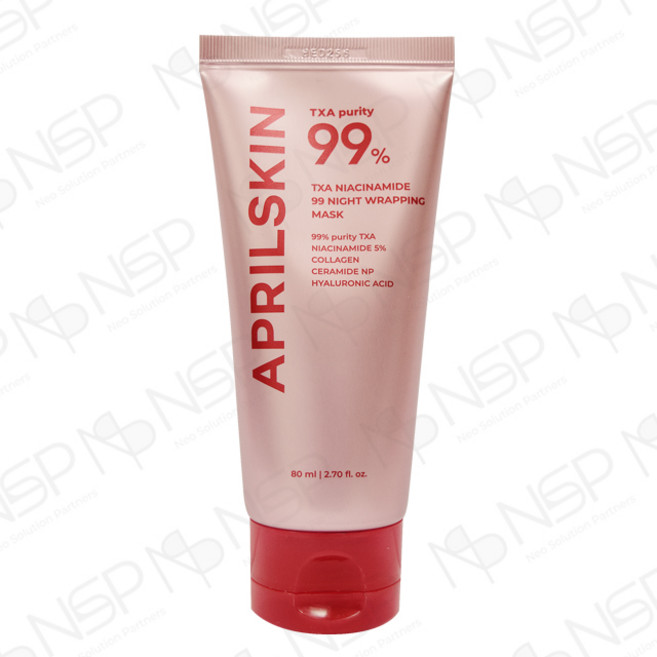 오늘출발에이프릴스킨 트라넥삼산 나이트 랩핑마스크 80ml TXA 나이아신아마이드 99빠른배송, 1개, 1개입