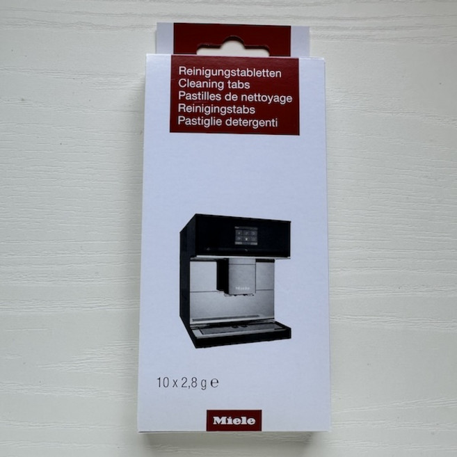 Miele 咖啡機蒸爐專用清潔錠, 1個, 清潔錠 - 2.8g*10顆裝, 白色