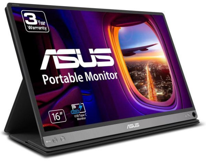 ASUS ZenScreen 휴대용 USB 모니터 15.6인치 1080P MB16AC, 16" Smart Cover, 1개