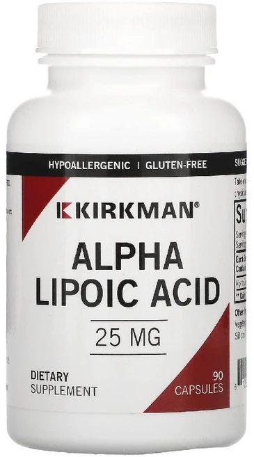 Kirkman Labs 알파리포산 25mg 캡슐 90정, 2개 - 쿠팡