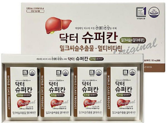 닥터슈퍼칸 밀크씨슬 멀티비타민 1000mg x 120캡슐 (4개월분), 120정, 1개