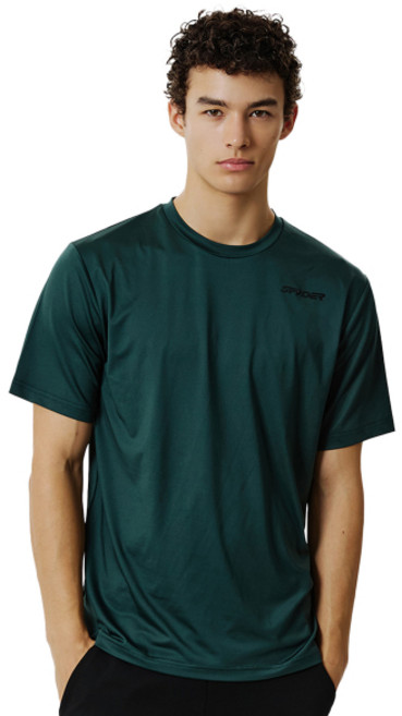 [매장정품] 스파이더 SPYDER 맨즈 쿨링 4WAY 레터링 반팔 티셔츠 SPJFCNRS204MDGN