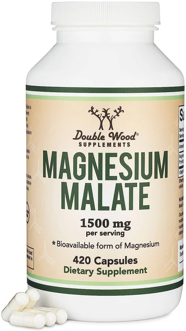 더블우드 Magnesium Malate 1500mg 캡슐, 420정, 1개 - 쿠팡