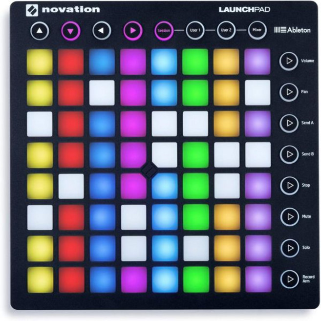 미디 키보드 마스터 전자 MIDI 64개의 RGB 백라이트 패드 8x8 그리드 가 장착된 Novation 런치패드 에이블턴 라이브 컨트롤러, Launchpad