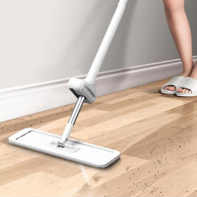 토토의선물&토토철물 스탠딩 밀대 물걸레 패드 극세사 마른 물 청소 접이식 반자동 좁은공간, 2) 스탠딩물걸레패드/2개입, 1개