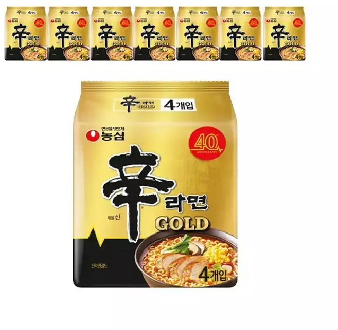 농심 신라면골드 125g 4입 8개, 32개