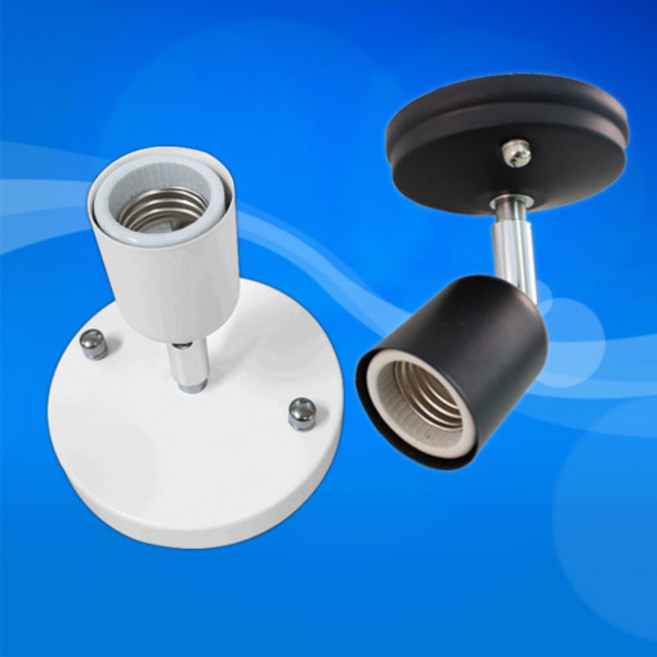 타로시 자유봉 직부 소켓 LED조명 각도 조절, 화이트, 1개