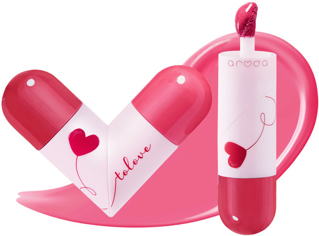 하트 투 러브 틴트 쿨톤 웜톤 듀얼 립 글로우, 1개, 4호 피그미/플럼티 - 본품