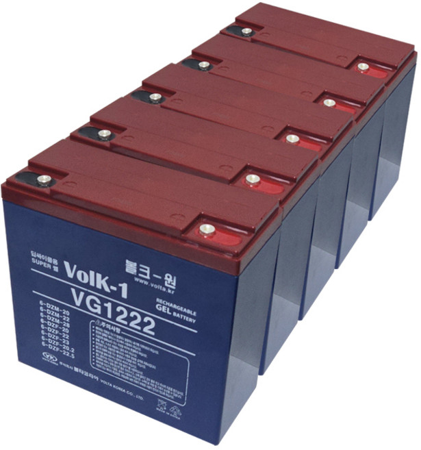 VG1222 12V 22Ah 배터리 60V 22Ah(22AhX5) 60V 20Ah 6-DZM-22 6-DZF-22 6-DZF-22.5 6-DZF-23 호환 밧데리, 5개