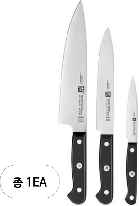 헹켈 트윈 구어메 주방 칼 3종 세트 HK36130-003, 1세트, 과도 + 중도 + 식도