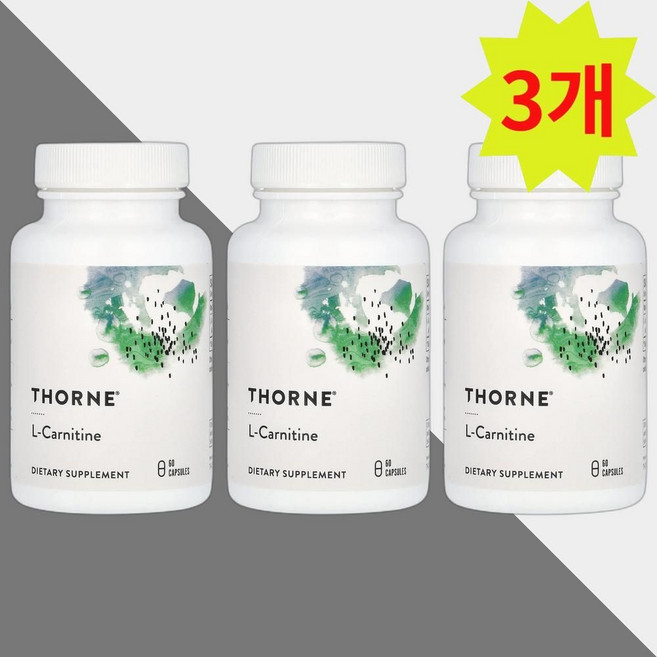 쏜리서치 엘카르니틴 L 카르니틴 330mg 60캡슐 아미노산 3개, 60정