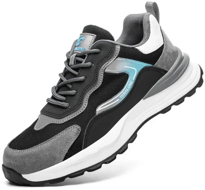 강철 발가락 캡이 있는 안전화 냄새 방지 및 보호 신발 절연 통기성 노동