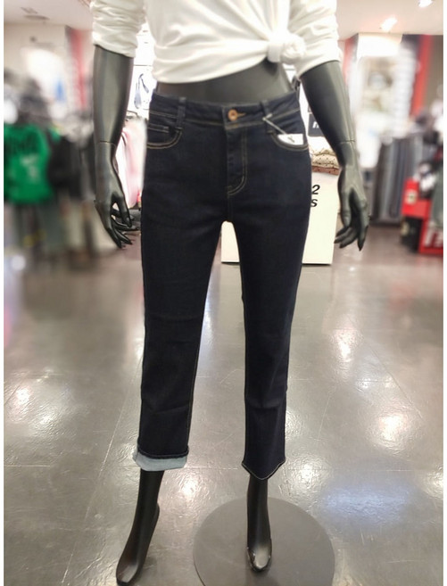 닉스 사계절 여자 생지 컬러 스판 일자핏 청바지DDS510