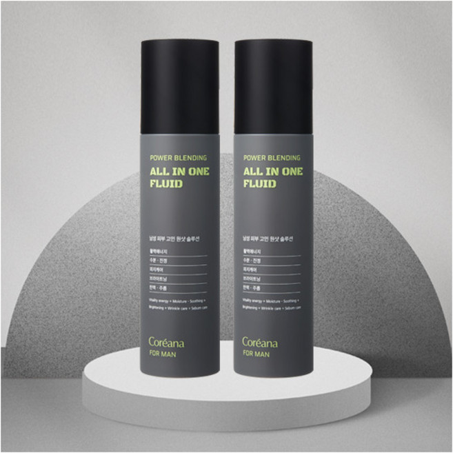 코리아나 포 맨 파워 블렌딩 올인원 플루이드, 150ml, 2개
