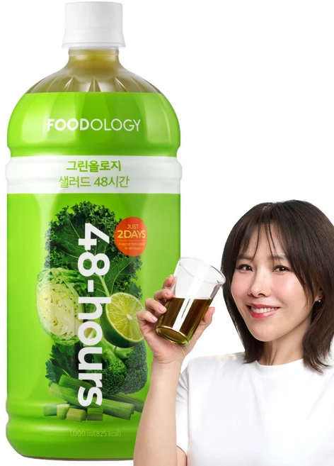 푸드올로지 그린올로지 샐러드 48시간 주스, 1L, 1개 - 쿠팡