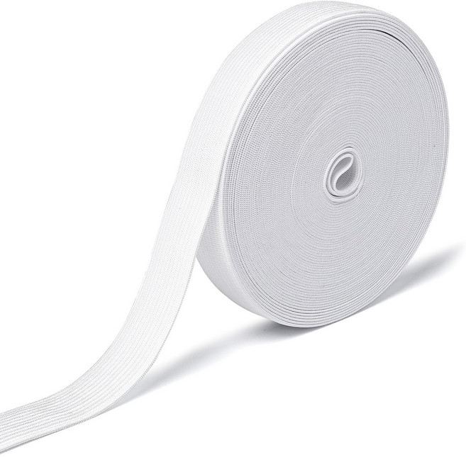 두꺼운 고탄성 밴드 가로 4/6/8/10/15/20/25/30/40/50mm 세로 400cm, 1개, 화이트6mmx400cm